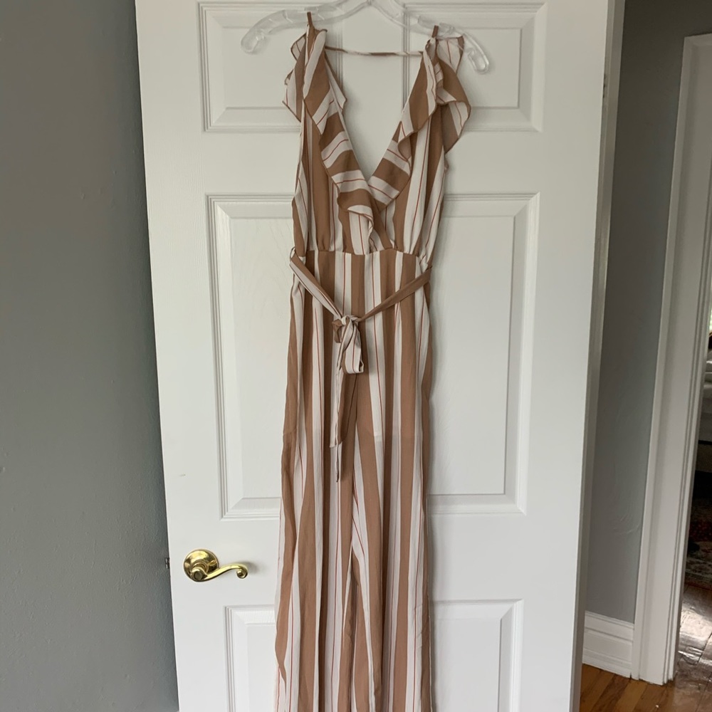 Striped jumpsuit